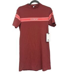 Element t-shirt pink mini dress size medium